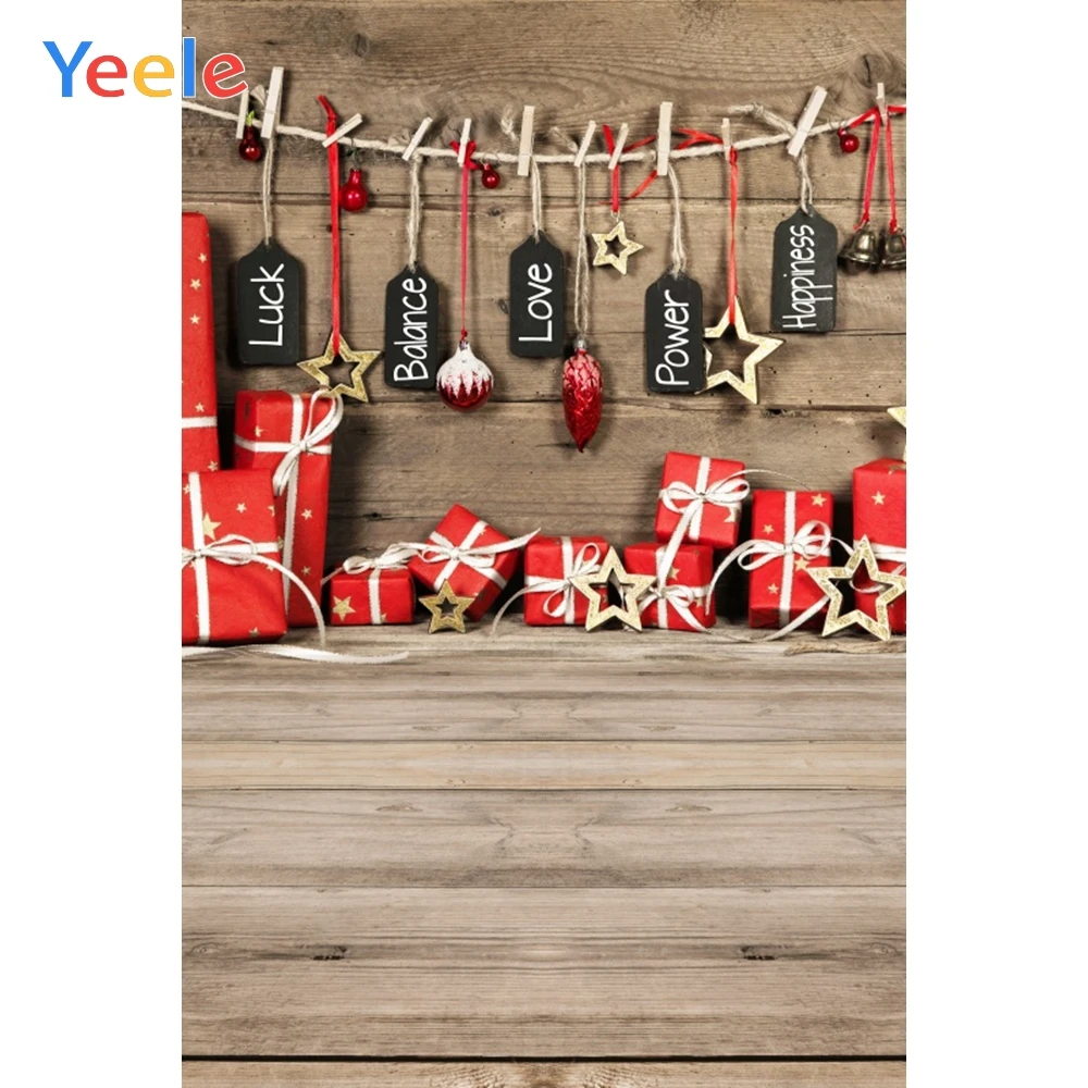Декор для рождественской вечеринки Yeele подарочные деревянные фоны фотосъемки