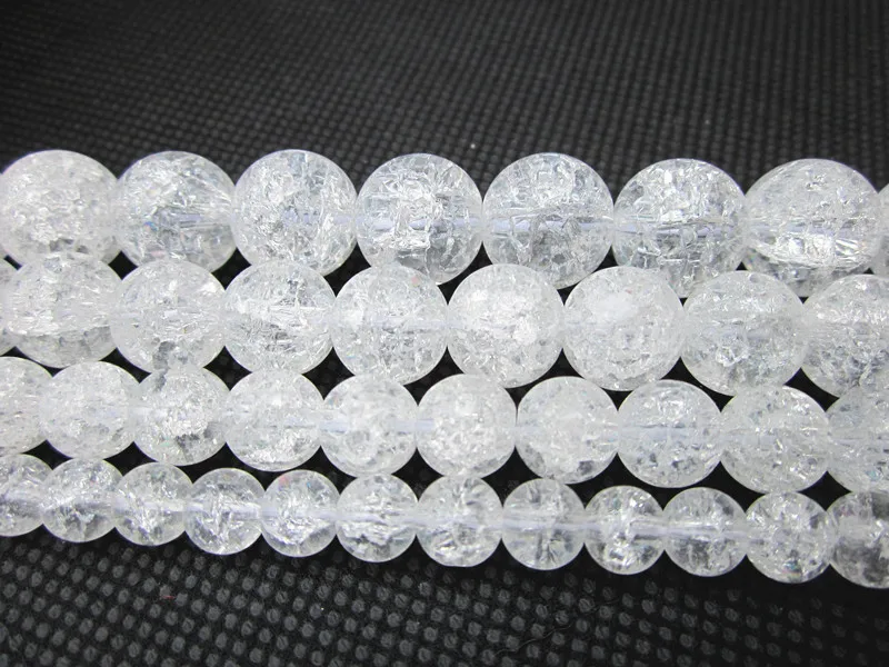 

Sparkling Ice White Diy Hand Bead Bracelet Necklace Accessory Buddha Material