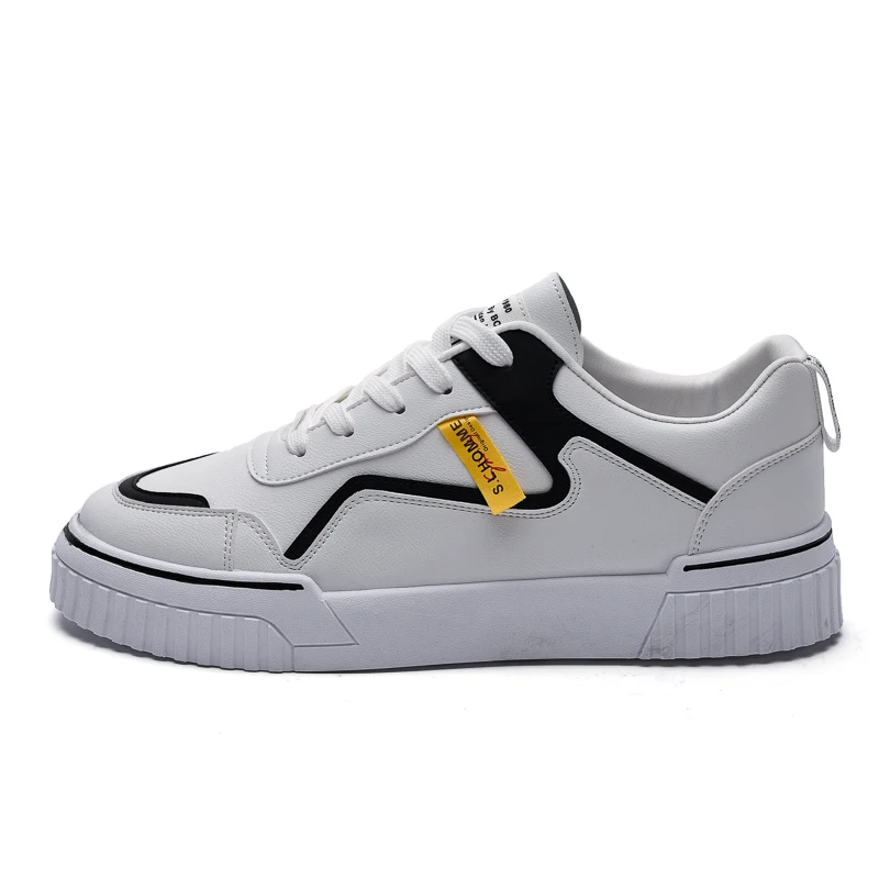 

2020 Men white board shoes vulcanized Flats shoes fashion students men trend breathable high top sneakers basket zapatos hombre