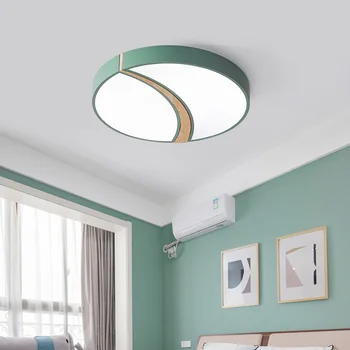 

circular ceiling light Nordic style led ceiling light iron macaron lamp living room bedroom dimmable lamp kitchen balcony lights