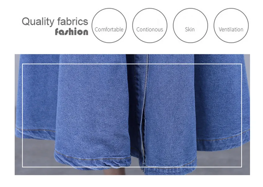 אביב סתיו ארוך שרוול מזדמן ג 'ינס שמלת נשים כיסי כפתור בתוספת גודל ג' ינס שמלה גבוהה רחוב אופנה ארוך שמלות Robe