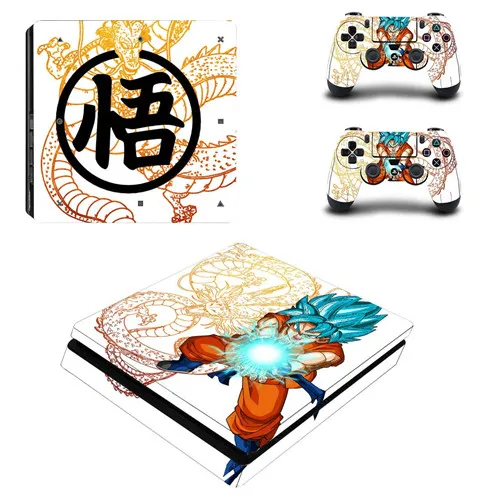 P4SQB0046 Dragon Ball супер полное покрытие лицевые панели PS4 тонкая кожа Виниловая наклейка, стикер для Playstation 4 консоль и контроллер PS4 тонкая кожа - Цвет: P4SQB0046