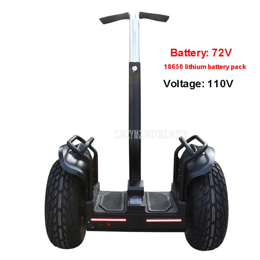 2 колесный Ховерборд пройденное расстояние в милях 30 км Электрический скейтборд самостоятельной от производителя onlywheel в Китае(стандарты с поручнем Bluetooth Динамик 72V Батарея 19 дюймов - Цвет: 110V Black