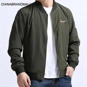 

2020 Autumn Baseball Collar Plus Fat Plus Size Tide Fat Man Men Jacket Coat Young And Middle-aged Jacket
