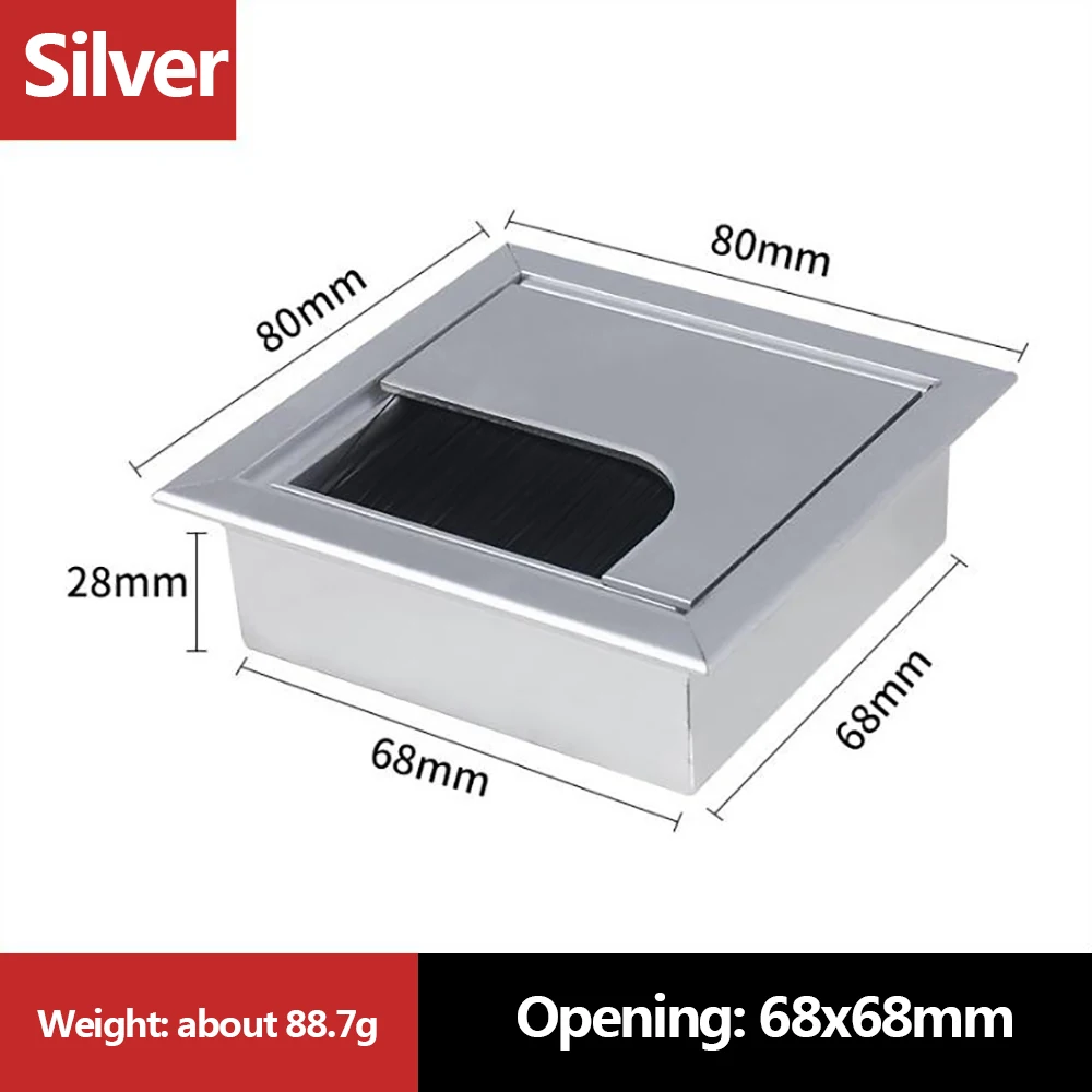 Silver-80x80mm