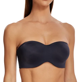 MELENECA Women's Multiway Strapless Bra for Bigger Breast Underwire Unlined Seemless Minimizer Effect