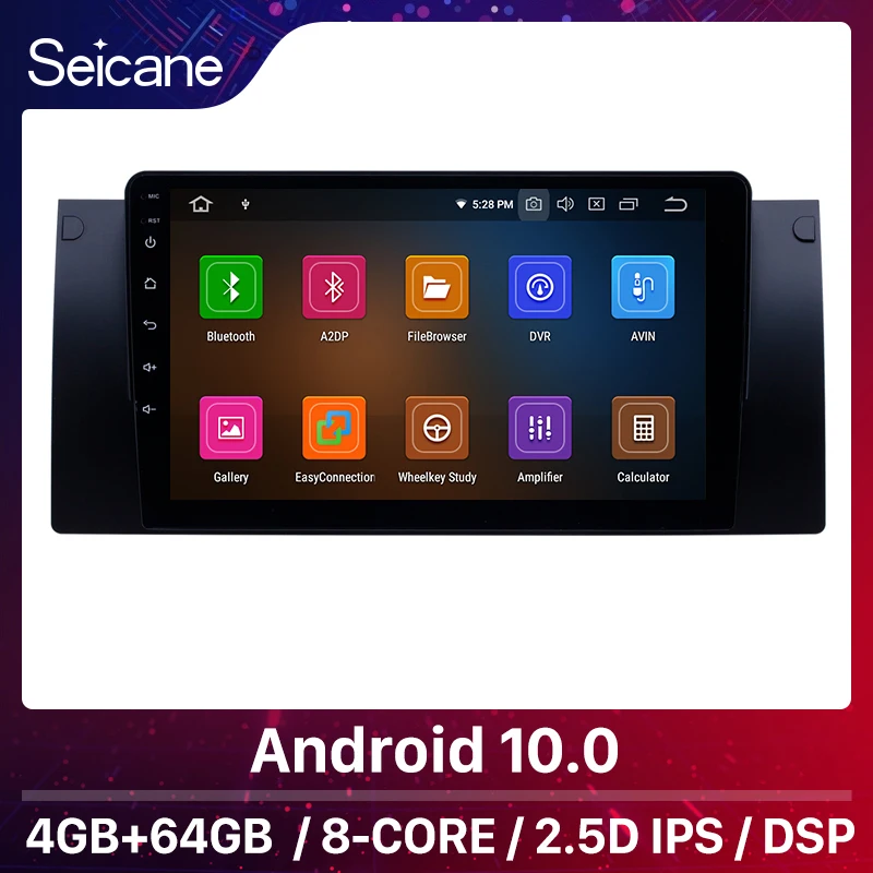 Seicane 9 inch Android 10.0 Car Multimedia Player GPS For 1995-2003 BMW 5 Series E39/X5 E53 With WIFI Carplay Bluetooth USB | Автомобили и
