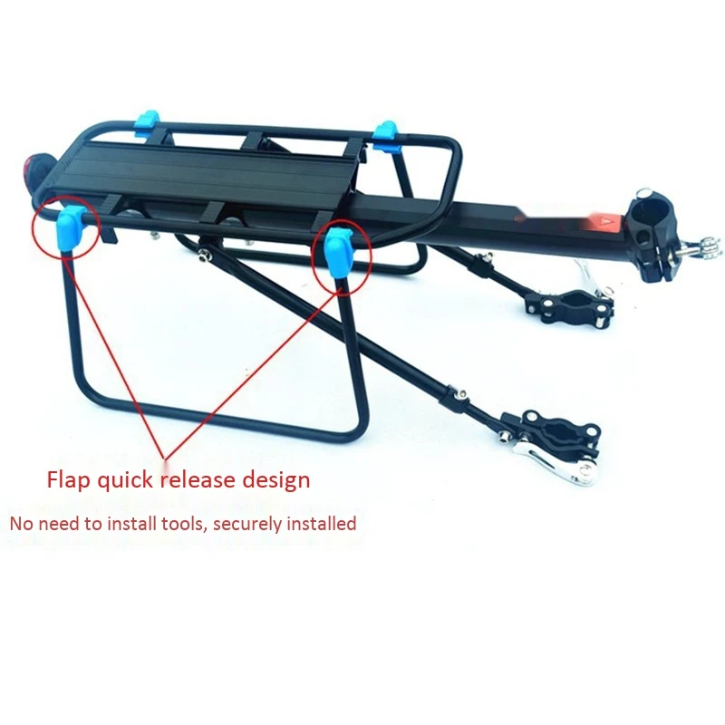 Perfect Bike Luggage Carrier Aluminum Bicycle Cargo Racks Shelf Cycling Seatpost Bag Holder Stand Rack 4