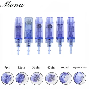 

10/20/50pcs Blue Mesotherapy 9 /12/ 36 pin/ Nano Needle Cartridges Ultima A1 Rechargeable Micro Needle Nutrition Input for MESO