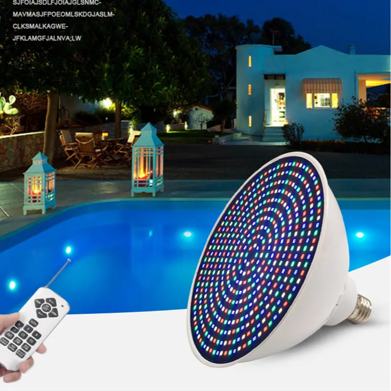 

Multi Color Led Light with Remote Controller Pool Light Led Waterproof Light Swimming Pool Lighting Replace E27 Bulb Light 45W