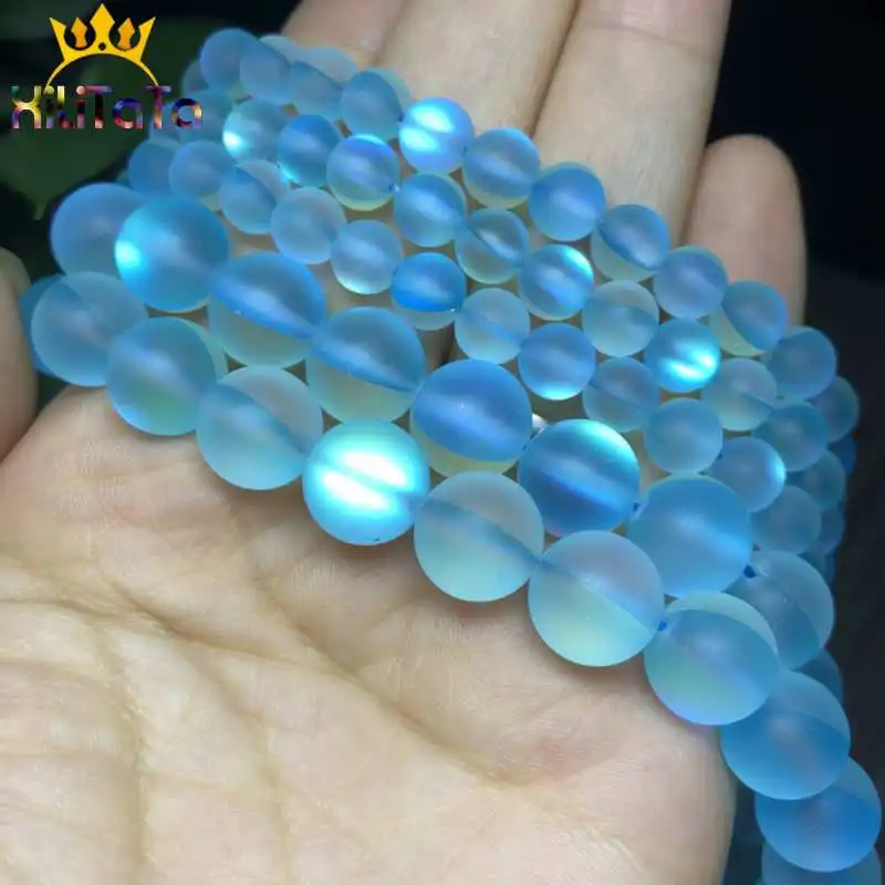 Natürliche Matte Schwarz Weiß Achate Weiß Tridacna Kristall Glas Runde Perlen Für Diy Armband Schmuck, Der 15'' 4 6 8 10 12mm – Detail 40