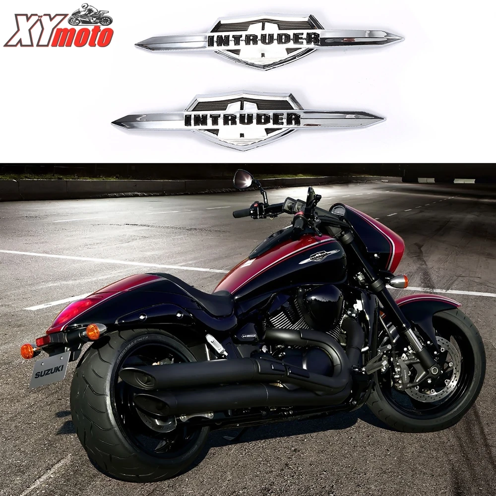 Наклейка на мотоцикл для Suzuki Intruder VL400 VL800 LC1500, эмблема на бензобак, значок, хромированная наклейка на топливный бак