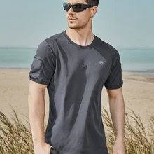 Мужская летняя футболка из горной кожи для активного отдыха, быстросохнущая армейская Мужская свободная футболка, военная тактическая одежда, футболки поло