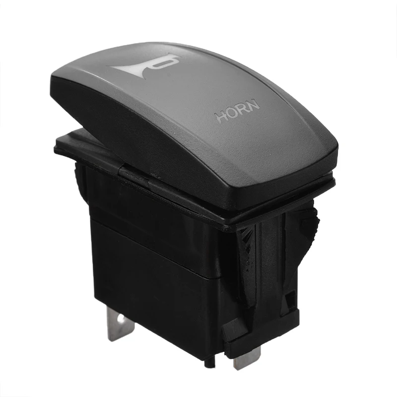 DC 12V/24V ON/OFF Horn Rocker Toggle Switch Blue LED SPST Waterproof Switches Universal For Car Motorcycle Boat Truck