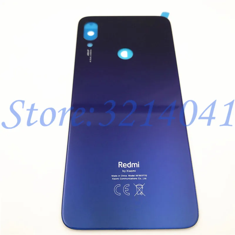 Оригинальное стекло 6," для Xiaomi Redmi Note 7 задняя крышка аккумулятора стеклянная задняя крышка корпуса Дверь для Xiaomi Redmi Note 7+ логотип
