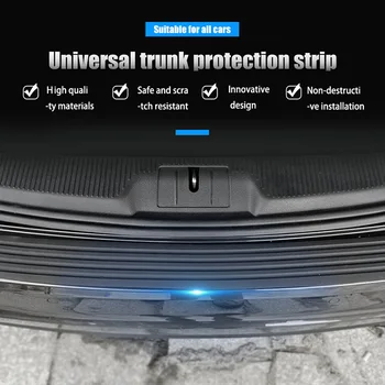 

90cm Car Trunk Edge Protector Sticker Rear Bumper Trunk Sill Plate Guard FOR BMW M E39 E46 E90 X5 E53 Toyota CHR Yaris Corolla