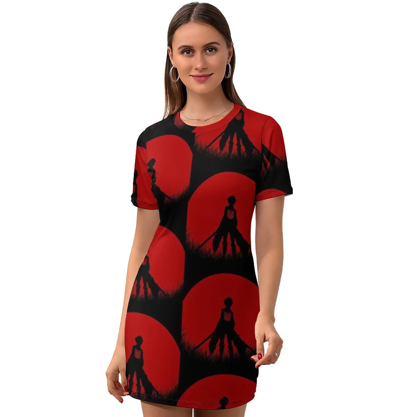 Attack On Titan Dress Short Sleeve Party Cheap Bodycon Modern Teen Spandex Pattern One Piece Dress Dresses Aliexpress