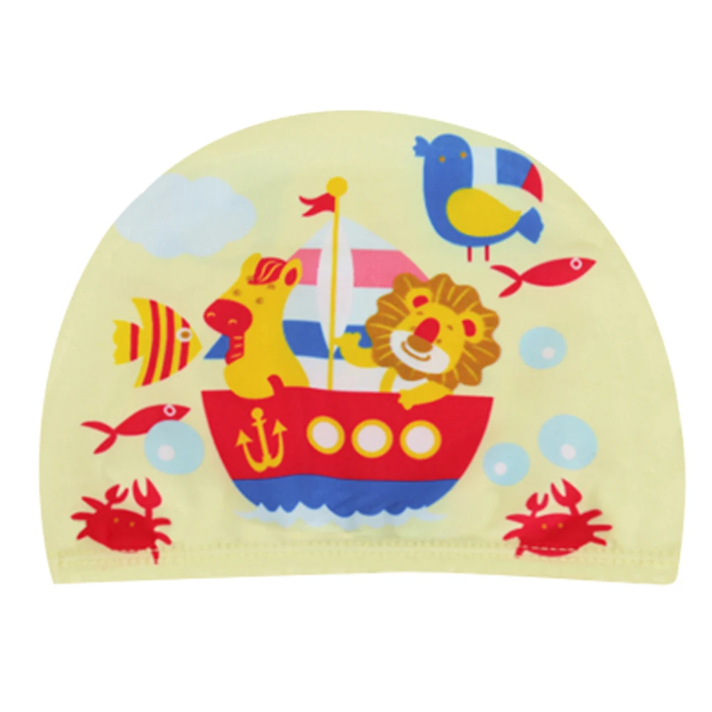 Детские плавающие шапочки с милым рисунком для маленьких мальчиков и девочек, эластичные плавающие шапочки для пляжа, бассейна, купальные шапочки для детей - Цвет: No.10