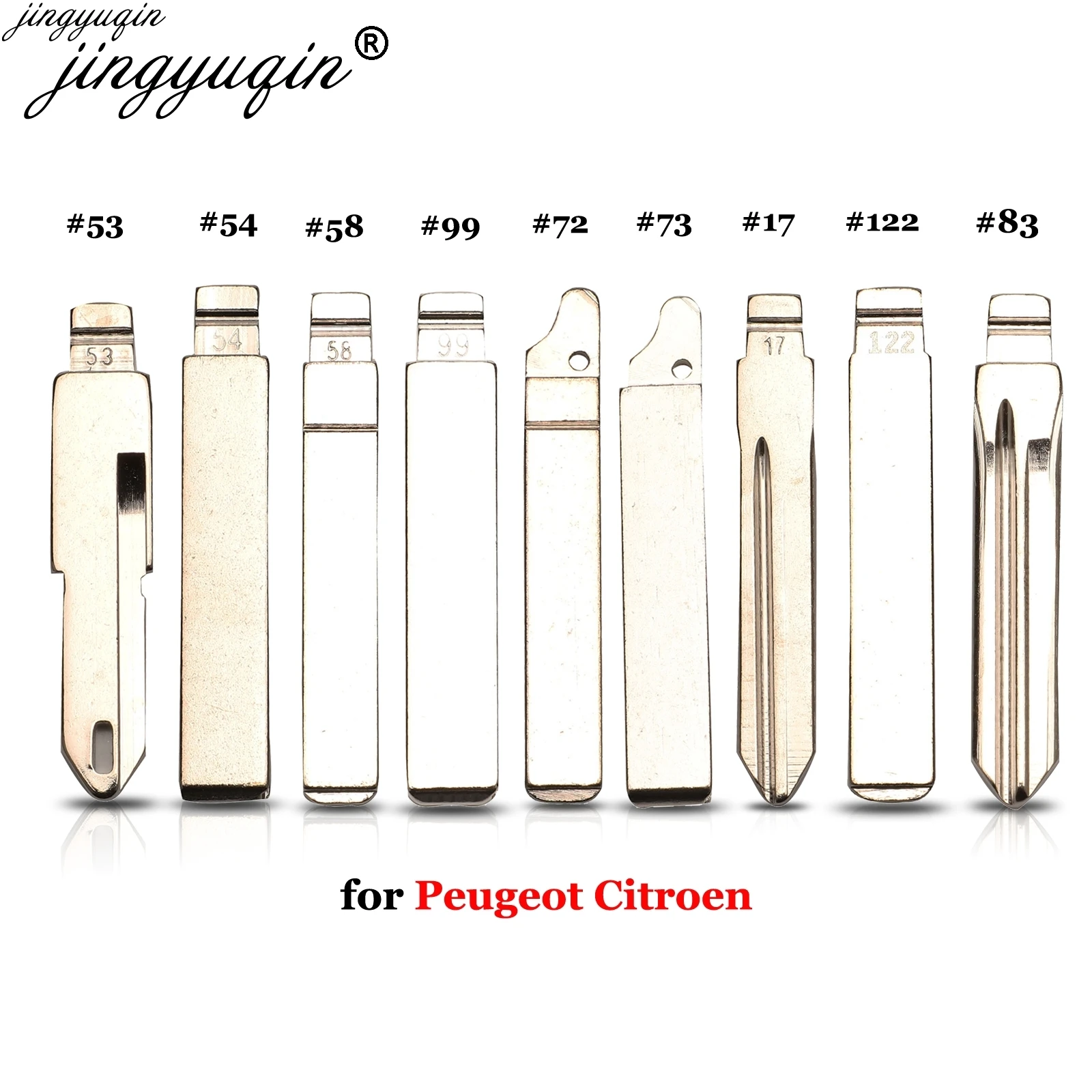 10x Nueva Hoja De Llave Remota Abatible Universal Sin Cortar GM Tipo