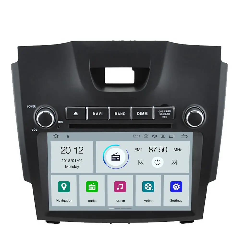 Автомобильный DVD-плеер, 2 DIN, 8 дюймов, Android 9,0, GPS для Chevrolet Holden S10, TRAILBLAZER, COLORADO ISUZU DMAX, автомобильный GPS-радиоприемник Автомобильный DVD-плеер, 2 DIN, 8 дюймов, Android 9,0, GPS для Chevrolet Holden S10, TRAILBLAZER, COLORADO ISUZU DMAX, автомобильный GPS-радиоприемник