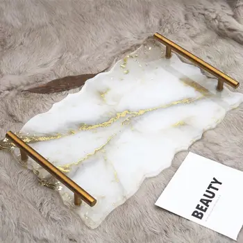 

Irregular Big Plate Resin Mold Oversized Fruit Disc Tray Resin Mold Transparent Flexible Silicone Molds Art Crafts Tools