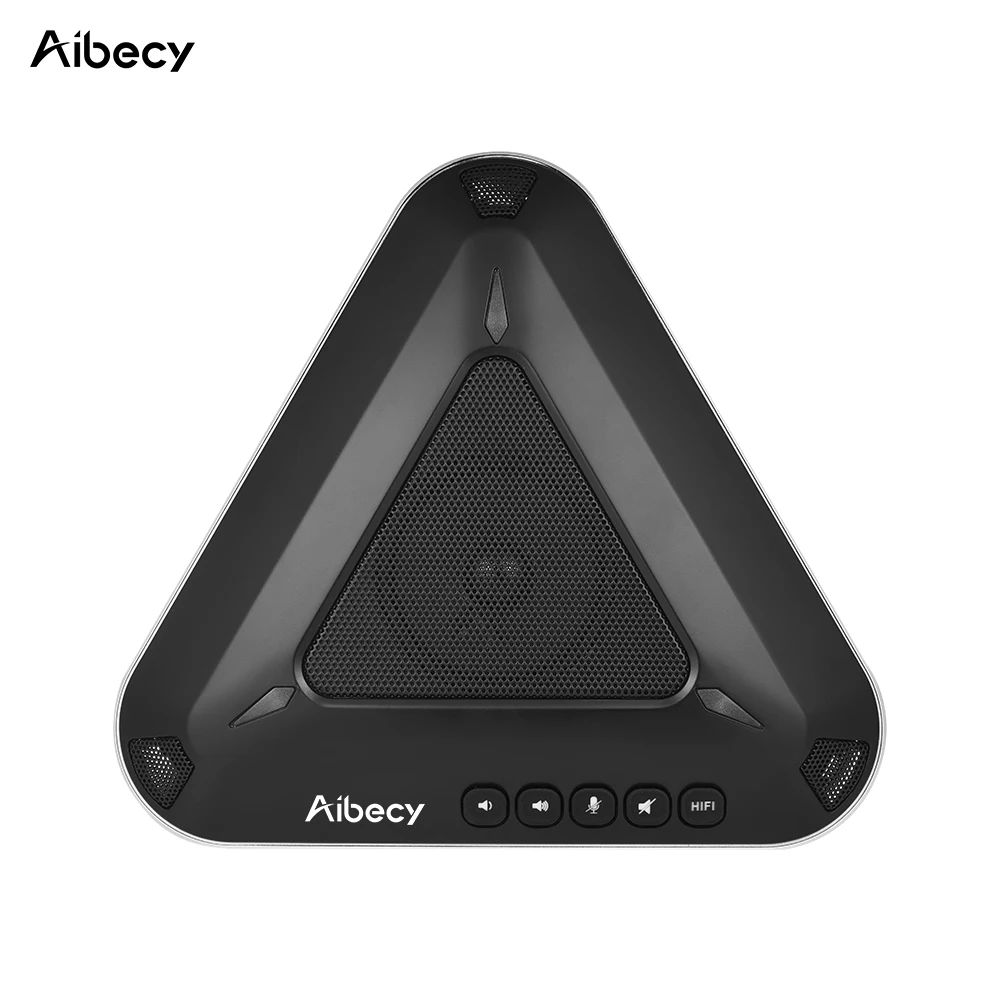 

Aibecy Projector USB Video Conference Microphone Speakerphone Audio Pickup Support Skype MSN QQ for Computer Mobile Phone