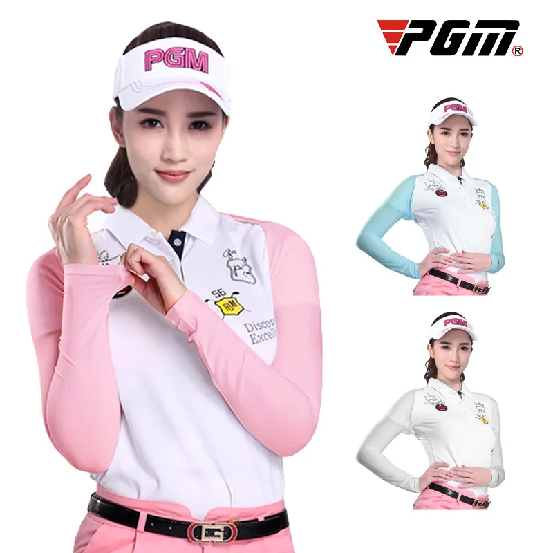 

Women Golf Cooling Shawl Arm Sleeve Ladies Ice Silk Summer Sun UV Protection Shrug Breathable Quick-drying Short Tops Golf Cloth