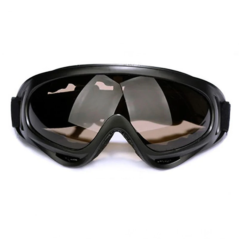 Зимние уличные спортивные очки, ветрозащитные очки для катания на лыжах, лыжные очки X400, пылезащитные мотоциклетные велосипедные солнцезащитные очки - Цвет: brown