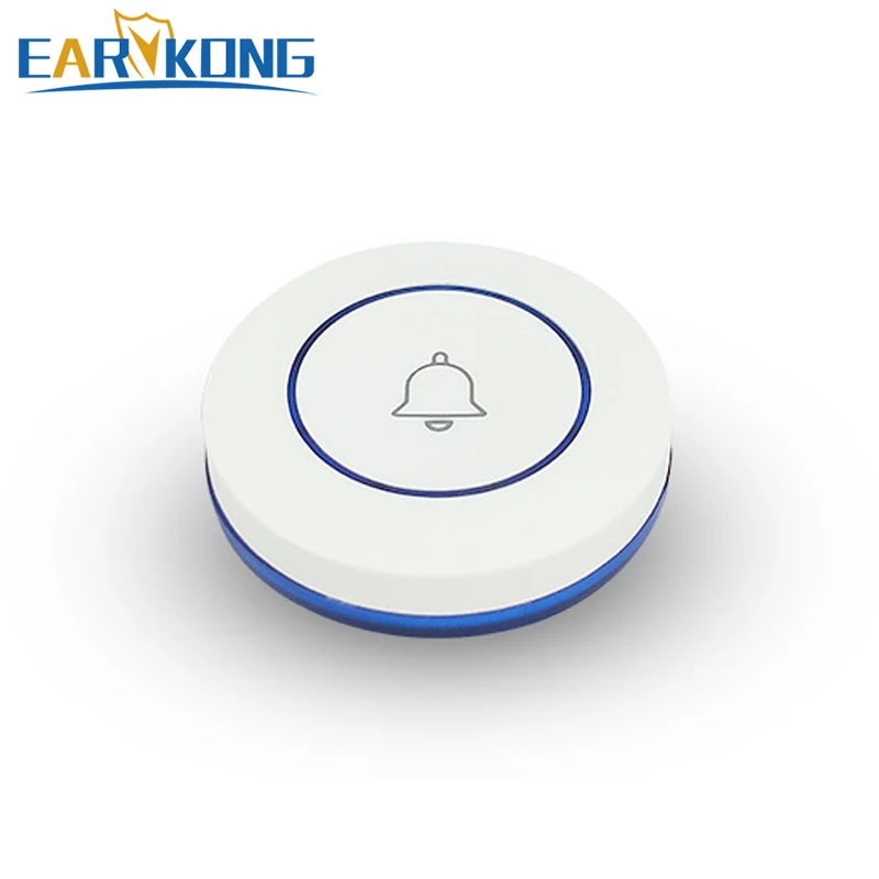 Doorbell Button 433 МГц Беспроводная кнопка SOS кнопка паника Беспроводная кнопка программа для дверной звонок funtion для нашей домашней системы охранной сигнализации - Цвет: Doorbell Button