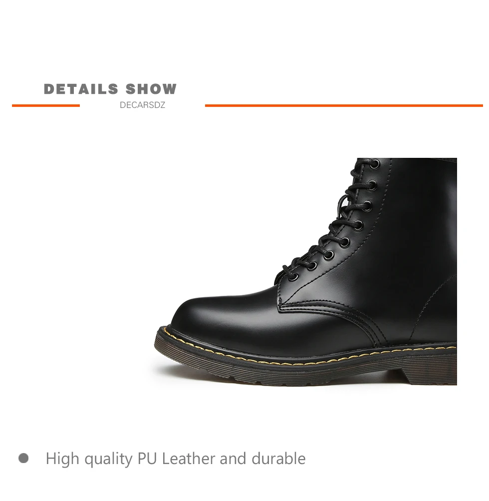 Осенние ботинки в байкерском стиле на платформе; кожаные Повседневные Классические ботинки; мужские черные модные ботильоны; botas hombre; Мужские ботинки в уличном стиле
