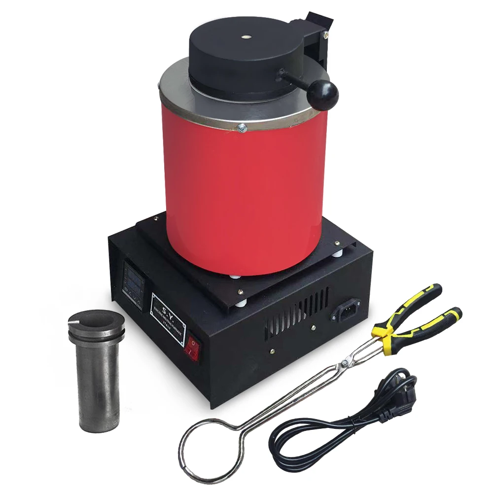 

Electric Melting Furnace Crucible Forging Furnace for Processing Smelting Gold, Sterling Silver, Pure Copper and Aluminum