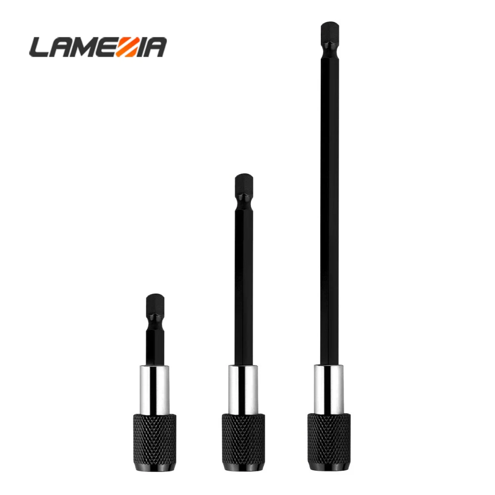 Ламеция 1/4 3 шт. дюймовые шестигранные Quick Release Отвертка Гнездо держатель