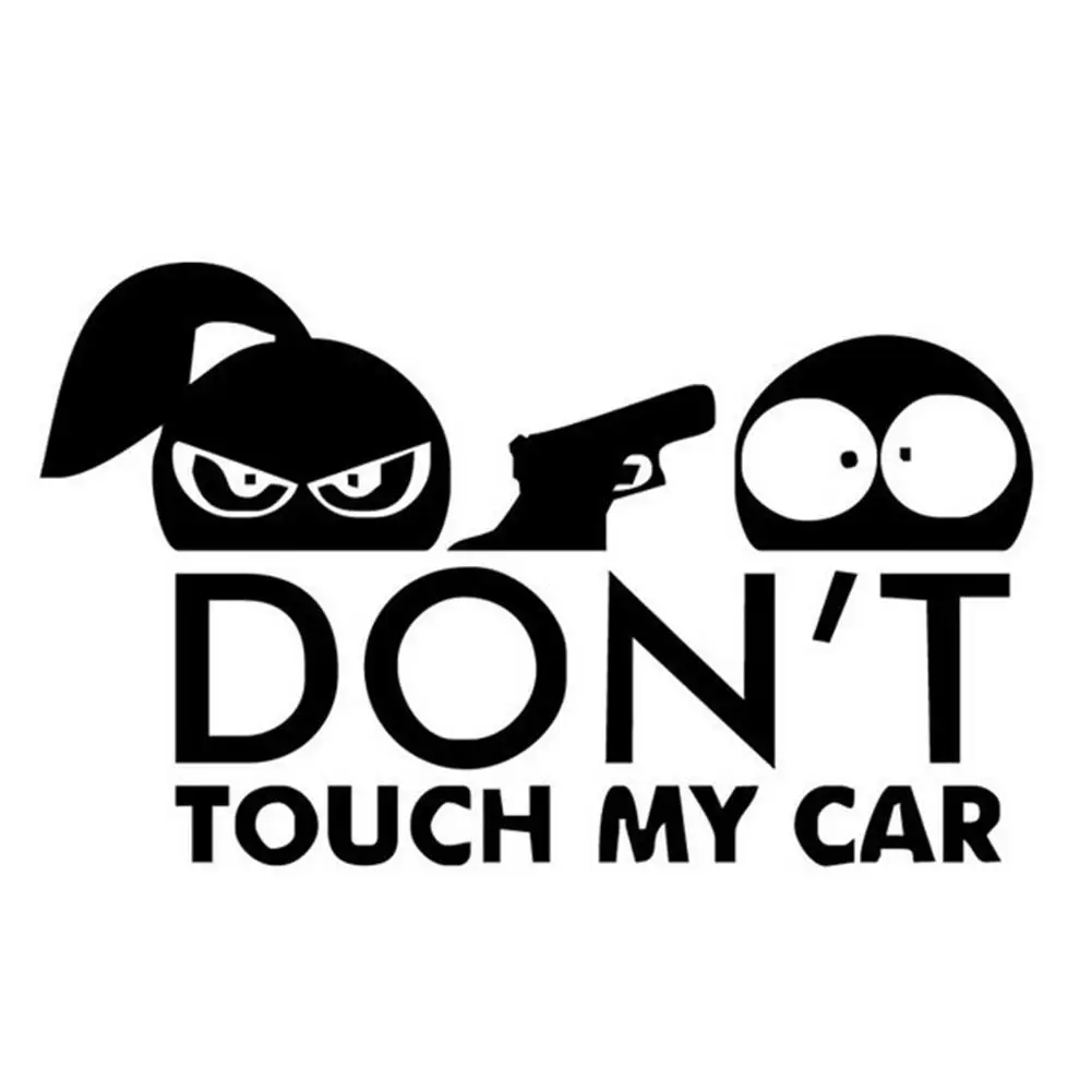 

50% HOT SALESï¼ï¼ï¼Funny Safety Warning Decor Car Sticker DON'T TOUCH MY CAR Shooting Styling Decal