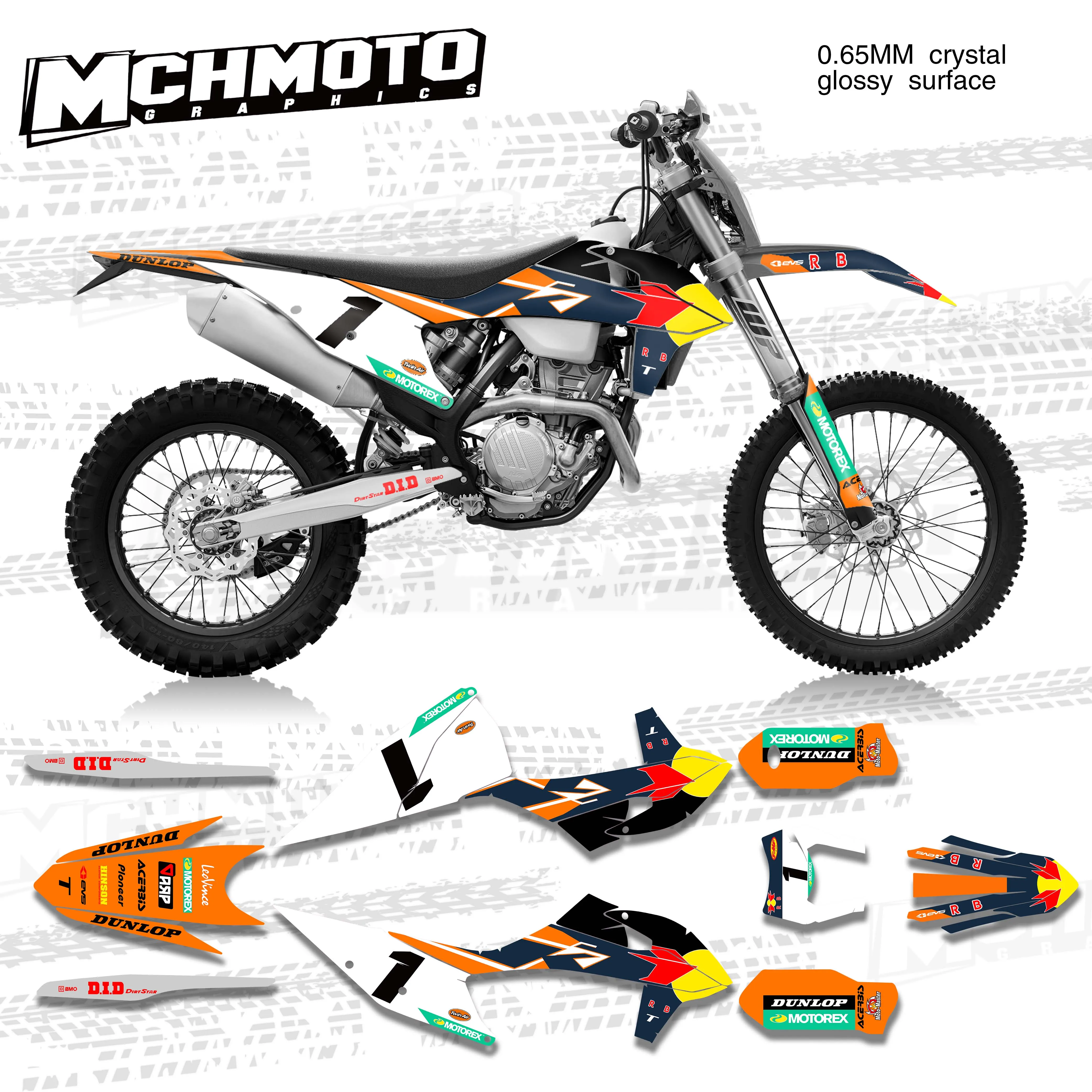 

MCHMFG Motorcycle Team Graphic Decals Stickers DECO Dekor For KTM EXC EXCF XC XCF 2020 2021 SX SXF 2019-2021 125 200 250 300 350