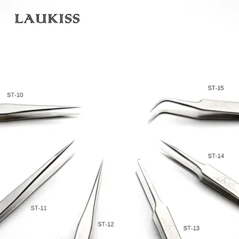 

clamp for cilia Tweezers Eyelash Extension Stainless Steel Lash Hair Removal Nail Tools Eyebrow Beauty Acne Needle Makeup tool