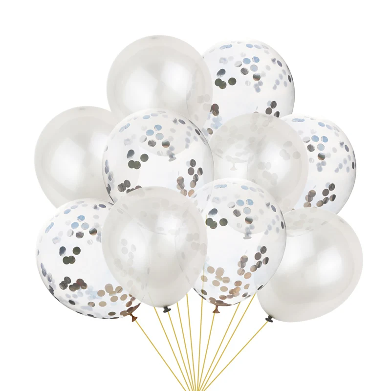 1 Украшение для дома латексные воздушные шары конфетти воздушные шары надувной шар для дня рождения Свадебный шар поставки 10 шт - Цвет: 1