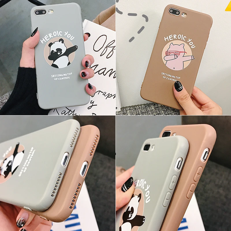Милый мультяшный чехол для телефона Apple iphone 6 6s 7 8 plus x xs xr 11 pro max Чехлы ТПУ силиконовый задний бампер мягкая защитная крышка