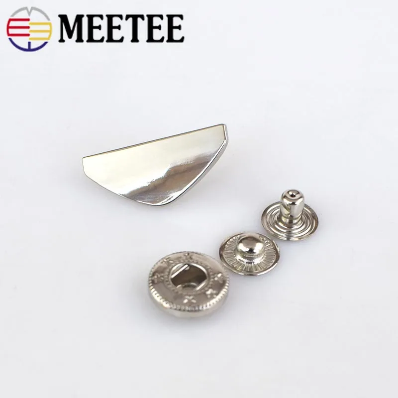 

10Set Fashion Metal Snap Buttons Down Coat Decorative Button Sewing Botones Outerwear Overcoat Fasteners Press Stud Buckle