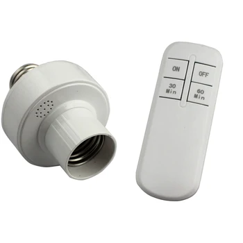

E27 220V Screw Wireless Remote Control Light Lamp Bulb Holder Switch Socket Kit