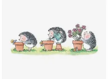 

hedgehog cartoon Stamp And metal die Scrapbooking Alphabet Stamp Embossing Craft making Silicone Transparent Stamps