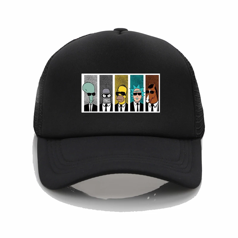 Модный крутой ТВ-разъем аниме Рик Морти печать бейсболка Мужская wo мужская летняя трендовая Кепка пляжный козырек шляпа