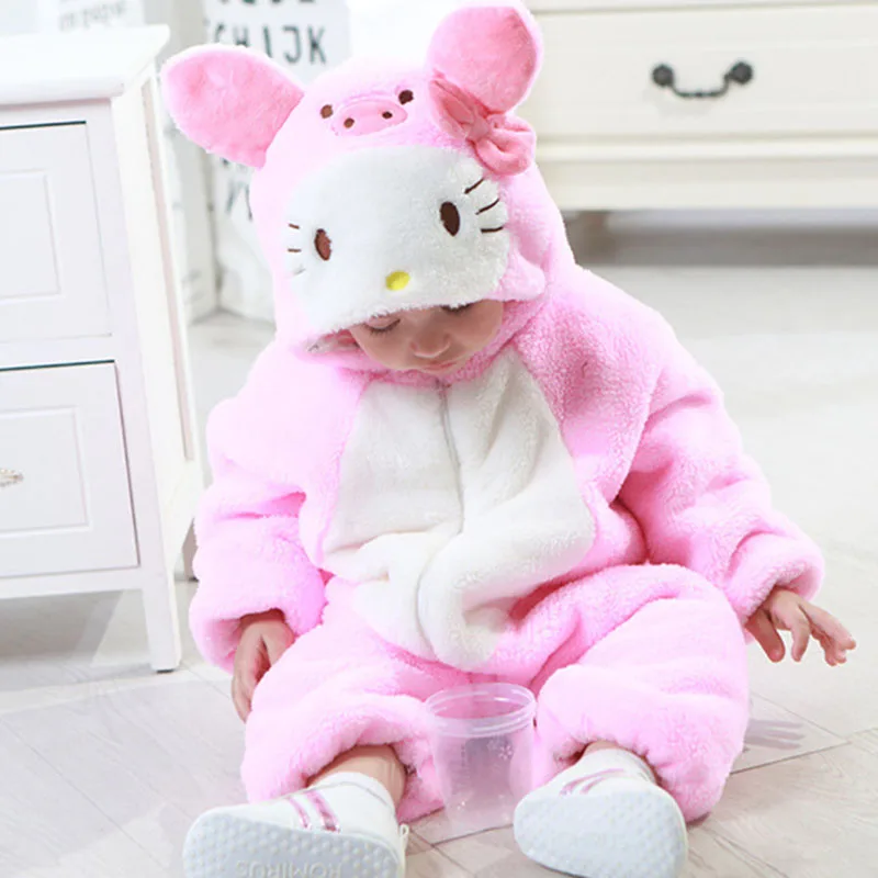 New kiti cat Snorlax/комбинезон для малышей; Kigurumis; Одежда для новорожденных; одежда для маленьких девочек и мальчиков; Детский комбинезон; праздничный костюм для малышей - Цвет: New kiti cat