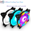 Rgb Case Fan Cooling Fans 120mm 3pin Colorful  Blue Red White Fluid Bearing LED Computer Cooling Fan Radiator Ventilador ► Photo 1/6