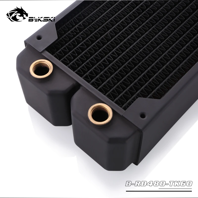 Bykski 60mm Thick 480mm 3 floors Heat Sink Copper Radiator Computer Water Coolant Liquid Heat Exchanger use for 4*12cm Fans