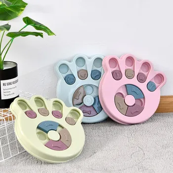 

New Pet Food Slow Dispenser Disc Anti-choking Paw-shaped Feeder Toy Pet Interactive Puzzle Toy HOT