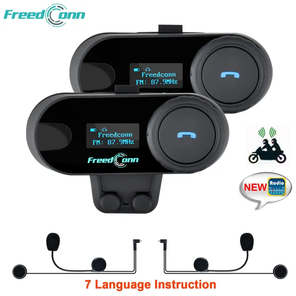 2 шт. оригинальный FreedConn обновленный TCOM SC Bluetooth мотоциклетный шлем домофон