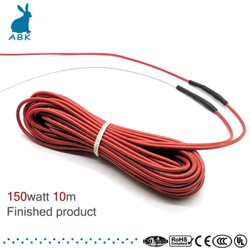 

12K 10m 150w carbon fiber silicone rubber heating cable soft tough radiation-free heating wire warm Heat cable Electric heat