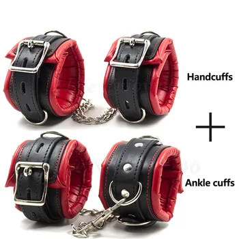 Golden Stainless Steel Adjustable Spreader Bar Set Sex Toy Couple Adult Games Bondage Restraints Slave Sex Swing Handcuffs Ankle 4