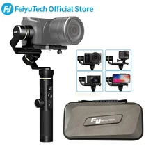 FeiyuTech Feiyu G6 Plus 3-Axis Handle Splash proof Gimbal Stabilizer for Mirrorless Pocket Camera GoPro Hero 6 5 Smartphone feiyutech a1000 3 axis gimbal handheld stabilizer for nikon sony canon mirrorless camera gopro action cam smartphone 1 7kg load
