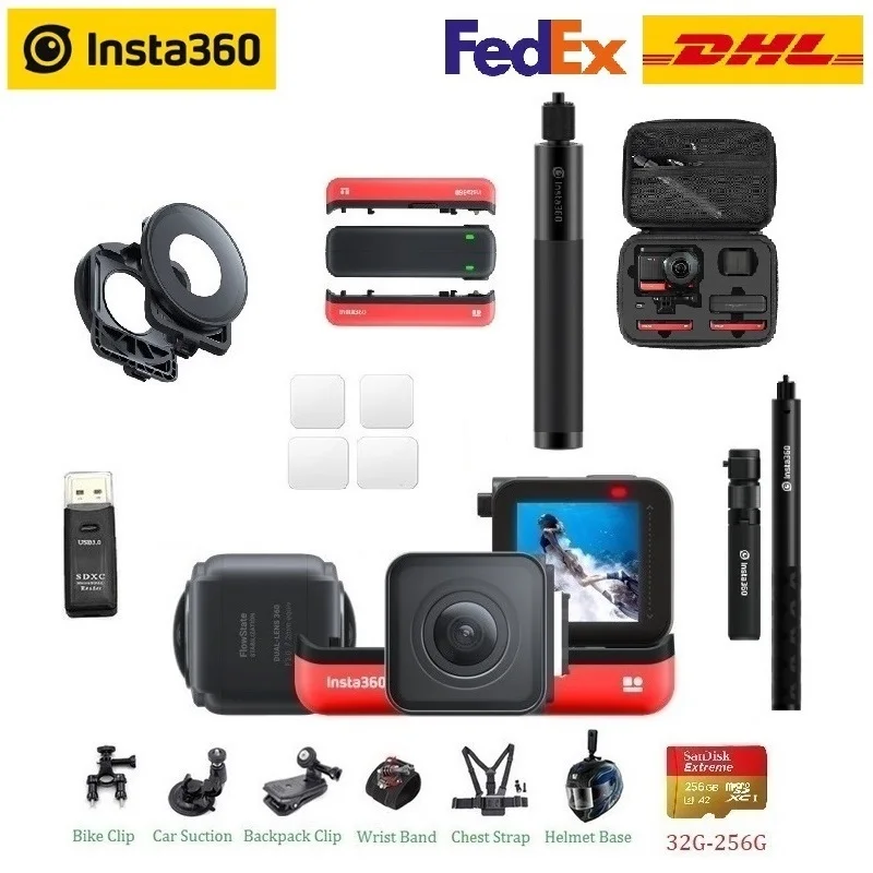 Insta360 ONE R Insta 360 4K 5.7K Action Camera Twin Edition 4K Edition and LEICA Lens Edition|Sports & Action Video Camera| - AliExpress